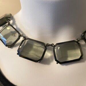 Chico's Bold and Elegant Black and Gray Necklace
